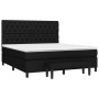 Cama box spring con colchón tela negro 160x200 cm de vidaXL, Camas y somieres - Ref: Foro24-3136847, Precio: 649,32 €, Descue...