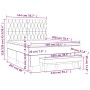 Cama box spring con colchón tela gris claro 140x200 cm de vidaXL, Camas y somieres - Ref: Foro24-3136837, Precio: 521,79 €, D...