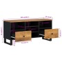 Mueble de TV madera mango y madera de ingeniería 100x33x46 cm en Muebles TV | Comprar online en Foru.es
