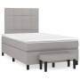 Cama box spring con colchón tela gris claro 120x200 cm de vidaXL, Camas y somieres - Ref: Foro24-3136581, Precio: 433,94 €, D...