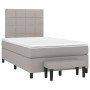 Cama box spring con colchón tela gris claro 120x200 cm de vidaXL, Camas y somieres - Ref: Foro24-3136581, Precio: 433,94 €, D...