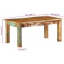 Mesa de centro madera maciza reciclada 100x55x45 cm en Mesas de centro | Comprar online en Foru.es