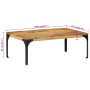 Mesa de centro de madera maciza mango 100x55x35 cm en Mesas de centro | Comprar online en Foru.es