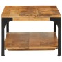 Mesa de centro con 2 alturas acero y madera mango 100x55x38 cm en Mesas de centro | Comprar online en Foru.es