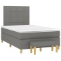 Cama box spring con colchón tela gris oscuro 120x200 cm de vidaXL, Camas y somieres - Ref: Foro24-3137142, Precio: 423,34 €, ...