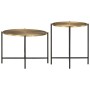 Mesas de centro 2 uds latón y metal negro en Mesas de centro | Comprar online en Foru.es