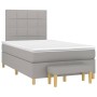Cama box spring con colchón tela gris claro 120x200 cm de vidaXL, Camas y somieres - Ref: Foro24-3137141, Precio: 441,94 €, D...