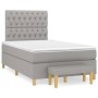 Cama box spring con colchón tela gris claro 120x200 cm de vidaXL, Camas y somieres - Ref: Foro24-3137381, Precio: 442,50 €, D...
