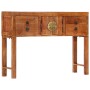 Mesa consola madera maciza de acacia rugosa 120x32x80 cm en Mesas auxiliares | Comprar online en Foru.es