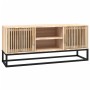 Mueble de TV hierro y madera contrachapada 105x30x45 cm en Muebles TV | Comprar online en Foru.es