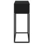 Mesa consola hierro y madera contrachapada negro 80x30x75 cm en Mesas auxiliares | Comprar online en Foru.es
