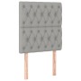 Cama box spring con colchón tela gris claro 80x200 cm de vidaXL, Camas y somieres - Ref: Foro24-3137349, Precio: 355,24 €, De...
