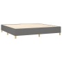 Cama box spring con colchón tela gris oscuro 200x200 cm de vidaXL, Camas y somieres - Ref: Foro24-3137182, Precio: 726,47 €, ...