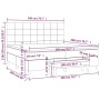 Cama box spring con colchón tela gris oscuro 200x200 cm de vidaXL, Camas y somieres - Ref: Foro24-3137182, Precio: 726,47 €, ...