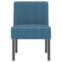Silla tapizada de terciopelo azul en Sillones | Comprar online en Foru.es