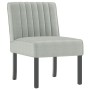 Silla tapizada de terciopelo gris claro en Sillones | Comprar online en Foru.es