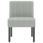 Silla tapizada de terciopelo gris claro en Sillones | Comprar online en Foru.es