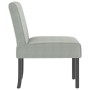Silla tapizada de terciopelo gris claro en Sillones | Comprar online en Foru.es