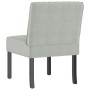 Silla tapizada de terciopelo gris claro en Sillones | Comprar online en Foru.es