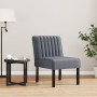 Silla tapizada de terciopelo gris oscuro en Sillones | Comprar online en Foru.es