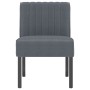 Silla tapizada de terciopelo gris oscuro en Sillones | Comprar online en Foru.es