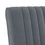 Silla tapizada de terciopelo gris oscuro en Sillones | Comprar online en Foru.es