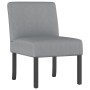 Silla tapizada de tela gris claro en Sillones | Comprar online en Foru.es