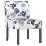Silla tapizada de tela con estampado de flores azul en Sillones | Comprar online en Foru.es