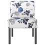 Silla tapizada de tela con estampado de flores azul en Sillones | Comprar online en Foru.es