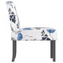 Silla tapizada de tela con estampado de flores azul en Sillones | Comprar online en Foru.es