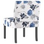 Silla tapizada de tela con estampado de flores azul en Sillones | Comprar online en Foru.es