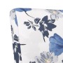 Silla tapizada de tela con estampado de flores azul en Sillones | Comprar online en Foru.es