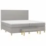 Box spring bed with light gray fabric mattress 200x200 cm by vidaXL, Beds and slatted bases - Ref: Foro24-3137021, Price: 730...