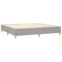Box spring bed with light gray fabric mattress 200x200 cm by vidaXL, Beds and slatted bases - Ref: Foro24-3137021, Price: 730...