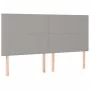 Box spring bed with light gray fabric mattress 200x200 cm by vidaXL, Beds and slatted bases - Ref: Foro24-3137021, Price: 730...