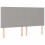 Cama box spring con colchón tela gris claro 200x200 cm de vidaXL, Camas y somieres - Ref: Foro24-3137021, Precio: 729,07 €, D...