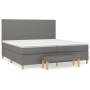 Cama box spring con colchón tela gris oscuro 200x200 cm de vidaXL, Camas y somieres - Ref: Foro24-3137022, Precio: 737,82 €, ...