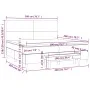 Box spring bed with light gray fabric mattress 200x200 cm by vidaXL, Beds and slatted bases - Ref: Foro24-3137021, Price: 730...