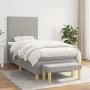 Boxspringbett mit hellgrauer Stoffmatratze 100x200 cm von vidaXL, Betten und Lattenroste - Ref: Foro24-3137053, Preis: 363,13...