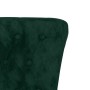Sillón de respaldo alto con botones terciopelo verde oscuro en Sillones | Comprar online en Foru.es