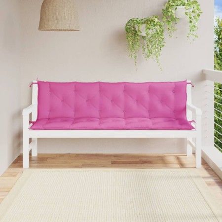 Cojines de banco de jardín 2 uds tela Oxford rosa de vidaXL, Cojines para sillas y sofás - Ref: Foro24-361733, Precio: 51,44 ...