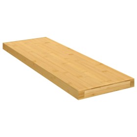 Estante de pared de bambú 60x20x2,5 cm en Estanterías | Comprar online en Foru.es