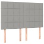 Cama box spring con colchón tela gris claro 140x200 cm de vidaXL, Camas y somieres - Ref: Foro24-3137157, Precio: 537,68 €, D...