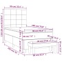 Cama box spring con colchón tela gris claro 90x190 cm de vidaXL, Camas y somieres - Ref: Foro24-3137117, Precio: 332,87 €, De...