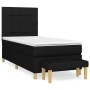 Cama box spring con colchón tela negro 90x200 cm de vidaXL, Camas y somieres - Ref: Foro24-3137127, Precio: 336,36 €, Descuen...