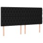 Cama box spring con colchón tela negro 200x200 cm de vidaXL, Camas y somieres - Ref: Foro24-3137423, Precio: 773,88 €, Descue...