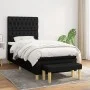 Box spring bed with black fabric mattress 90x200 cm by vidaXL, Beds and slatted bases - Ref: Foro24-3137367, Price: 339,39 €,...