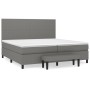 Cama box spring con colchón tela gris oscuro 200x200 cm de vidaXL, Camas y somieres - Ref: Foro24-3136462, Precio: 770,30 €, ...