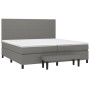 Cama box spring con colchón tela gris oscuro 200x200 cm de vidaXL, Camas y somieres - Ref: Foro24-3136462, Precio: 770,30 €, ...