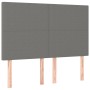 Cama box spring con colchón tela gris oscuro 140x200 cm de vidaXL, Camas y somieres - Ref: Foro24-3136998, Precio: 542,95 €, ...